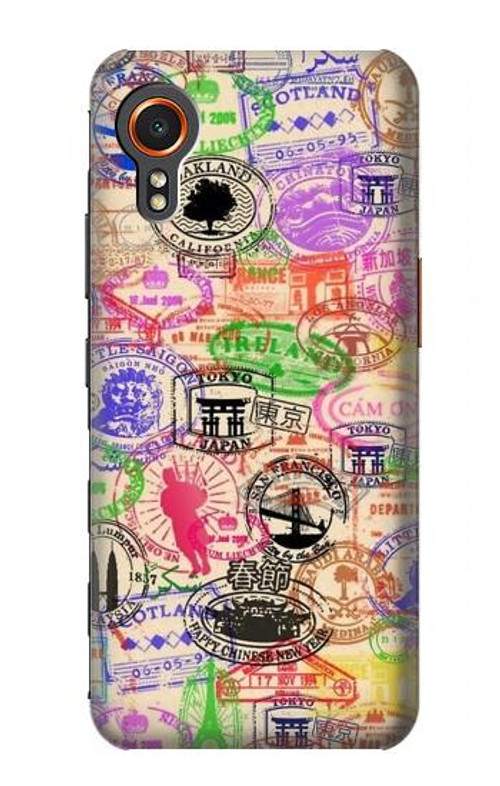 S3904 Travel Stamps Case Cover Custodia per Samsung Galaxy Xcover7