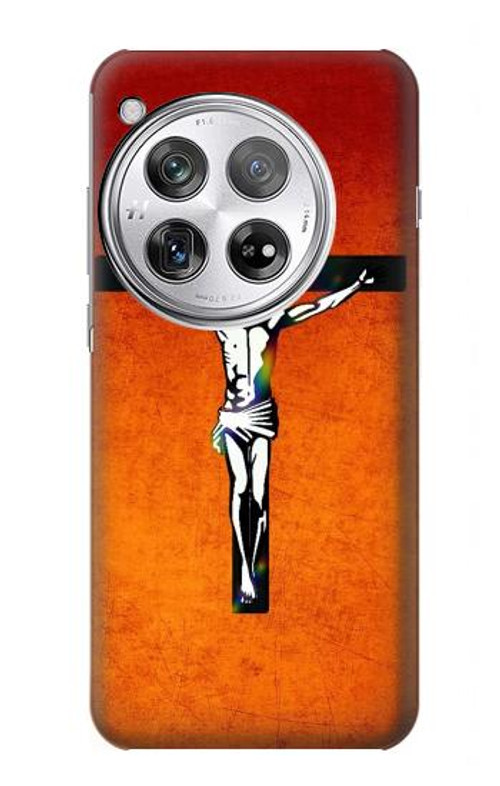 S2421 Jesus Christ On The Cross Case Cover Custodia per OnePlus 12