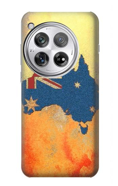 S2494 Australia Flag Map Rock Texture Case Cover Custodia per OnePlus 12 S2494 Australia Flag Map Rock Texture Case Cover Custodia per OnePlus 12