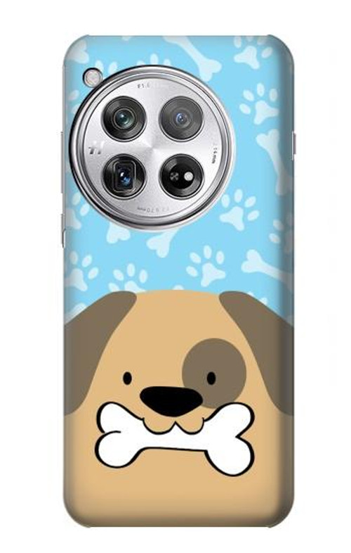S2669 Cute Dog Paws Bones Cartoon Case Cover Custodia per OnePlus 12