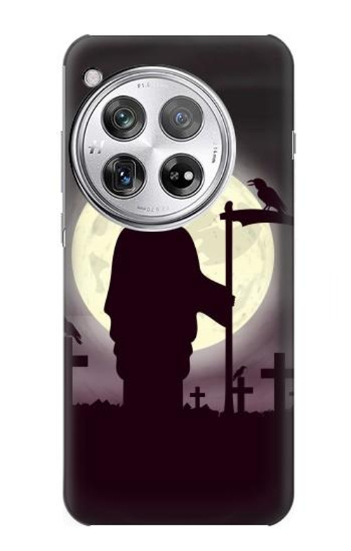 S3262 Grim Reaper Night Moon Cemetery Case Cover Custodia per OnePlus 12