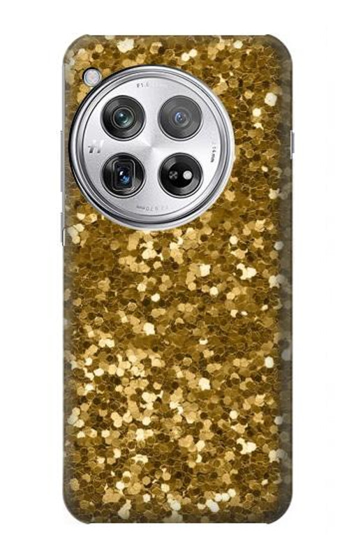 S3388 Gold Glitter Graphic Print Case Cover Custodia per OnePlus 12