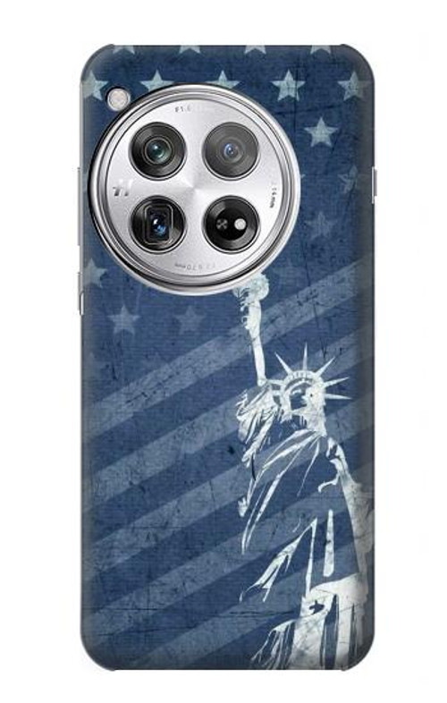 S3450 US Flag Liberty Statue Case Cover Custodia per OnePlus 12