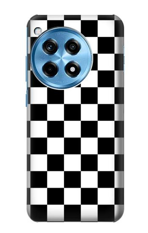 S1611 Black and White Check Chess Board Case Cover Custodia per OnePlus 12R