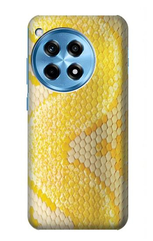 S2713 Yellow Snake Skin Graphic Printed Case Cover Custodia per OnePlus 12R