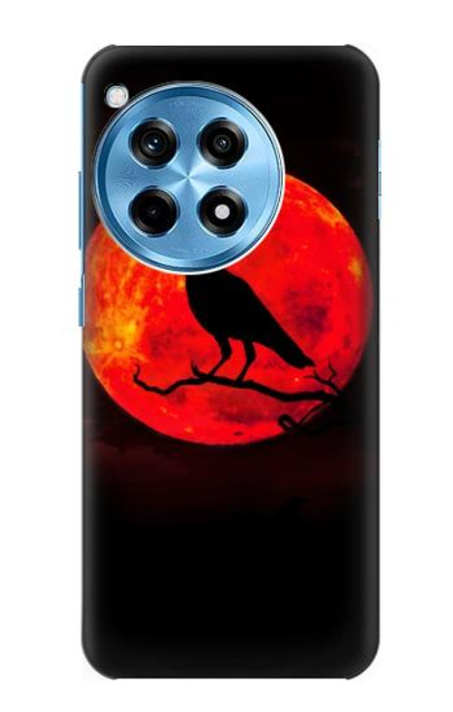 S3328 Crow Red Moon Case Cover Custodia per OnePlus 12R