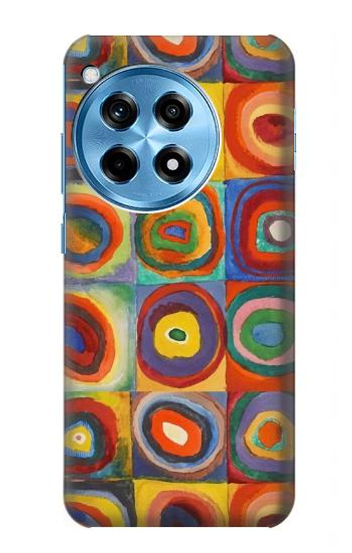 S3409 Squares Concentric Circles Case Cover Custodia per OnePlus 12R