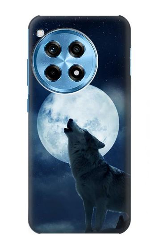 S3693 Grim White Wolf Full Moon Case Cover Custodia per OnePlus 12R