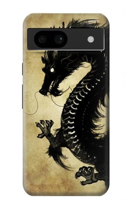 S1482 Black Dragon Painting Case Cover Custodia per Google Pixel 8a