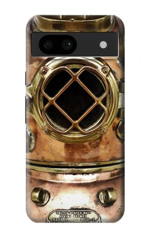 S2412 Vintage Deep Sea Diving Helmet Case Cover Custodia per Google Pixel 8a