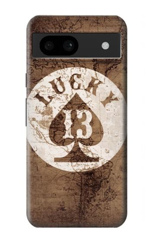 S3188 Lucky 13 Old Map Case Cover Custodia per Google Pixel 8a