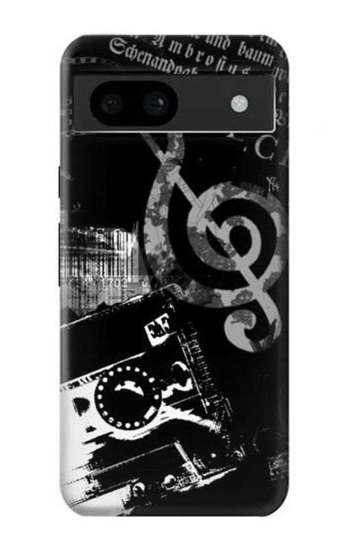 S3197 Music Cassette Note Case Cover Custodia per Google Pixel 8a