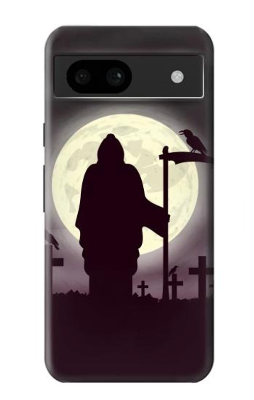 S3262 Grim Reaper Night Moon Cemetery Case Cover Custodia per Google Pixel 8a