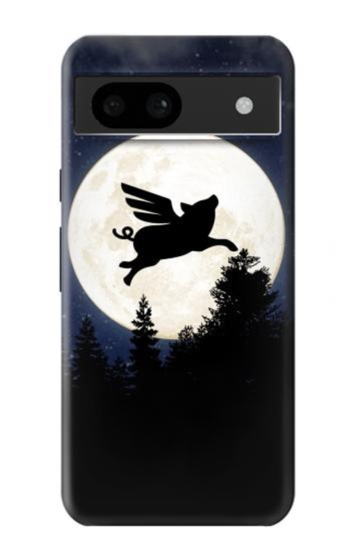 S3289 Flying Pig Full Moon Night Case Cover Custodia per Google Pixel 8a