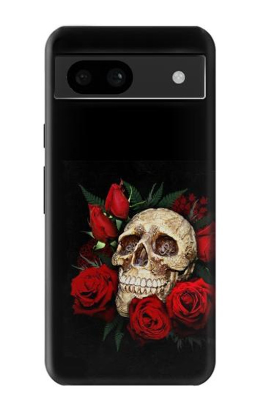 S3753 Dark Gothic Goth Skull Roses Case Cover Custodia per Google Pixel 8a