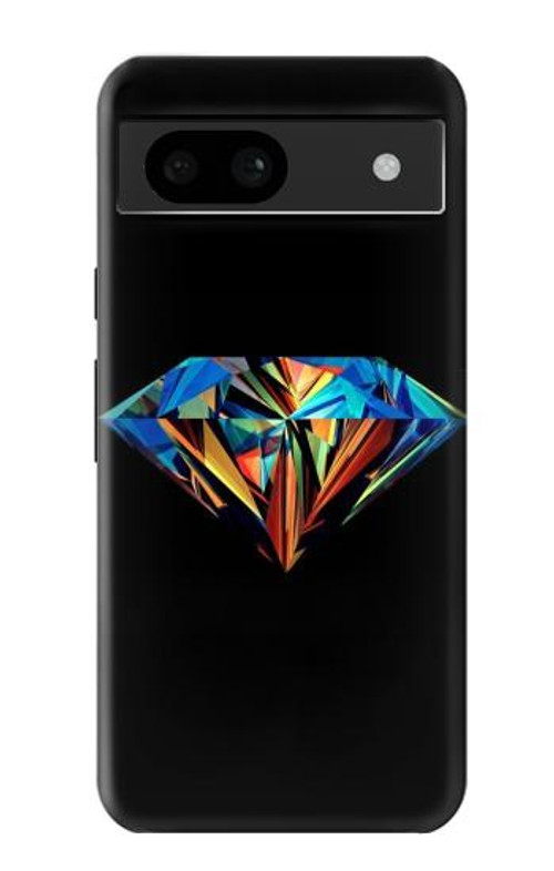 S3842 Abstract Colorful Diamond Case Cover Custodia per Google Pixel 8a