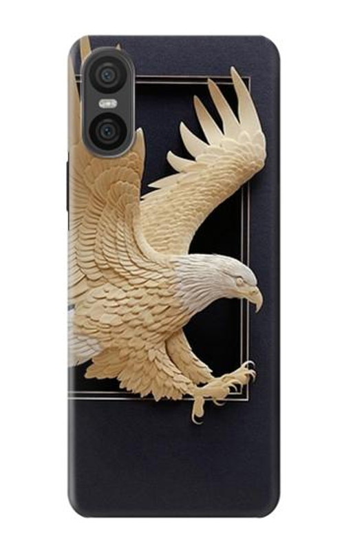 S1383 Paper Sculpture Eagle Case Cover Custodia per Sony Xperia 10 VI S1383 Paper Sculpture Eagle Case Cover Custodia per Sony Xperia 10 VI