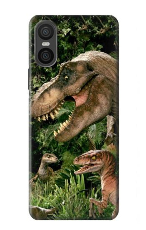 S1452 Trex Raptor Dinosaur Case Cover Custodia per Sony Xperia 10 VI