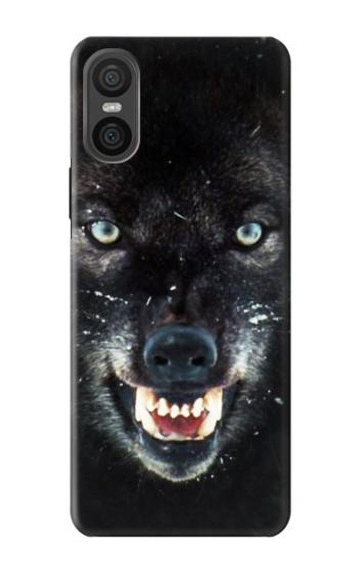 S2823 Black Wolf Blue Eyes Face Case Cover Custodia per Sony Xperia 10 VI S2823 Black Wolf Blue Eyes Face Case Cover Custodia per Sony Xperia 10 VI