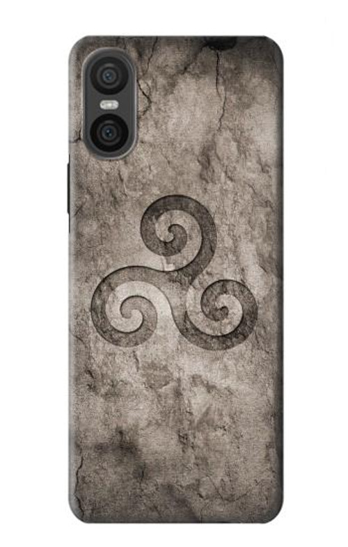 S2892 Triskele Symbol Stone Texture Case Cover Custodia per Sony Xperia 10 VI S2892 Triskele Symbol Stone Texture Case Cover Custodia per Sony Xperia 10 VI