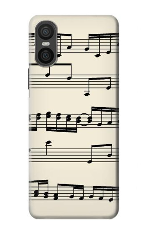 S3082 Music Sheet Case Cover Custodia per Sony Xperia 10 VI S3082 Music Sheet Case Cover Custodia per Sony Xperia 10 VI