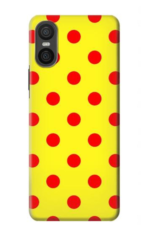 S3526 Red Spot Polka Dot Case Cover Custodia per Sony Xperia 10 VI