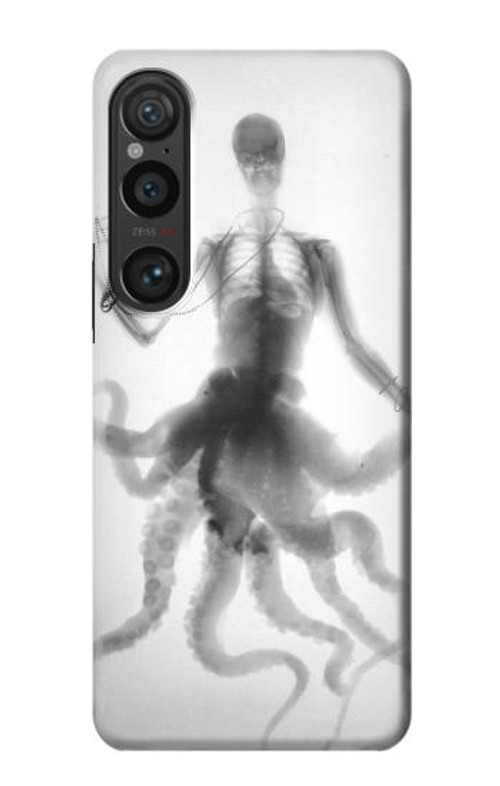 S1432 Skull Octopus X-ray Case Cover Custodia per Sony Xperia 1 VI