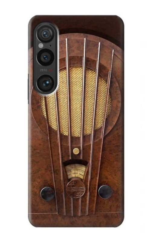 S2655 Vintage Bakelite Deco Radio Case Cover Custodia per Sony Xperia 1 VI S2655 Vintage Bakelite Deco Radio Case Cover Custodia per Sony Xperia 1 VI