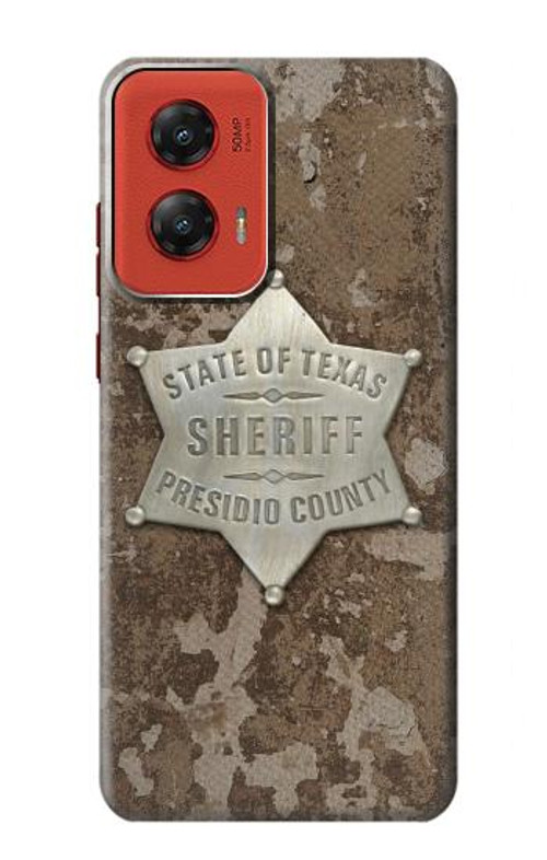 S2868 Texas Presidio County Sheriff Badge Case Cover Custodia per Motorola Moto G Stylus 5G (2024)