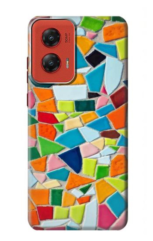 S3391 Abstract Art Mosaic Tiles Graphic Case Cover Custodia per Motorola Moto G Stylus 5G (2024)