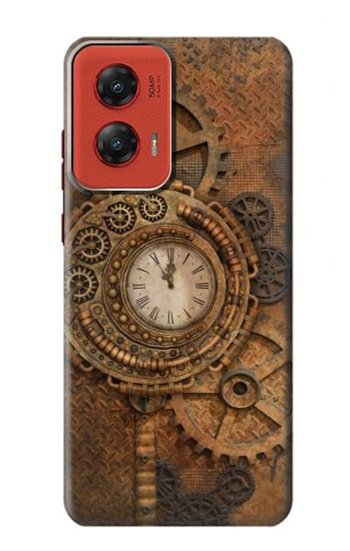 S3401 Clock Gear Steampunk Case Cover Custodia per Motorola Moto G Stylus 5G (2024)