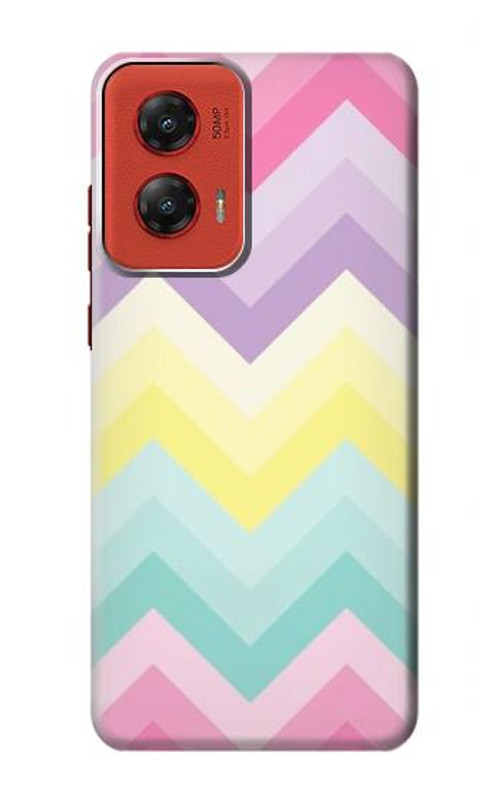 S3514 Rainbow Zigzag Case Cover Custodia per Motorola Moto G Stylus 5G (2024)