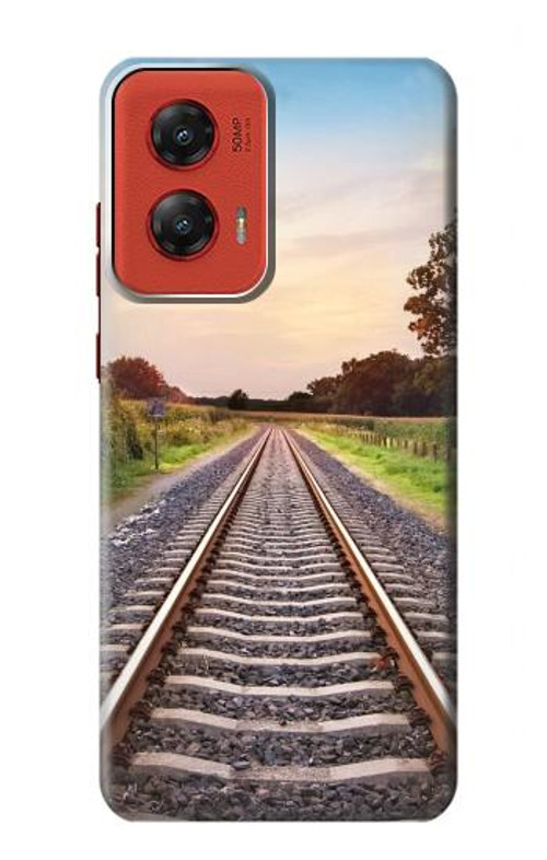 S3866 Railway Straight Train Track Case Cover Custodia per Motorola Moto G Stylus 5G (2024)