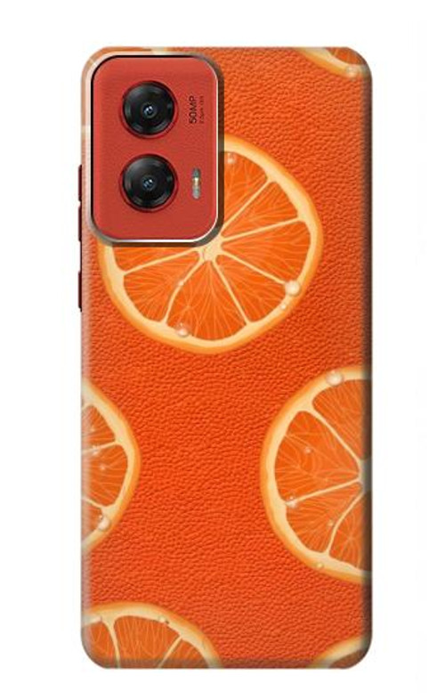 S3946 Seamless Orange Pattern Case Cover Custodia per Motorola Moto G Stylus 5G (2024)