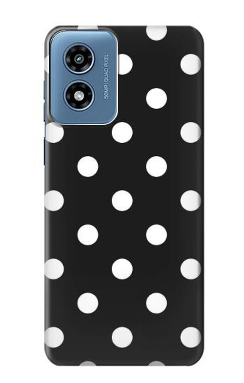 S2299 Black Polka Dots Case Cover Custodia per Motorola Moto G Play 4G (2024)