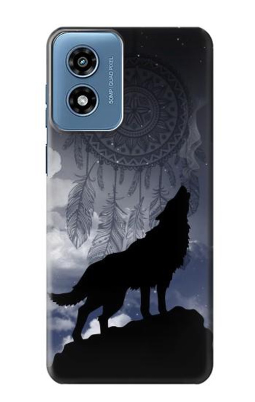 S3011 Dream Catcher Wolf Howling Case Cover Custodia per Motorola Moto G Play 4G (2024)