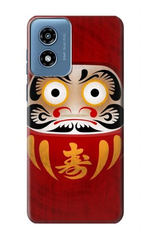 S3023 Japan Good Luck Daruma Doll Case Cover Custodia per Motorola Moto G Play 4G (2024)