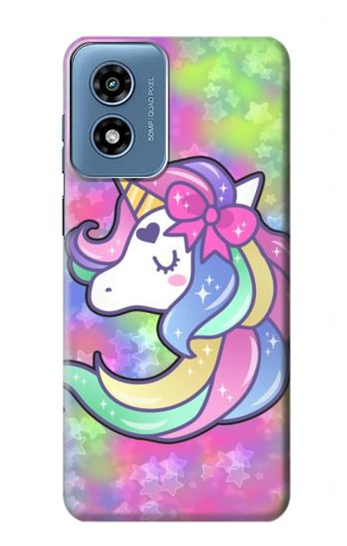 S3264 Pastel Unicorn Case Cover Custodia per Motorola Moto G Play 4G (2024)