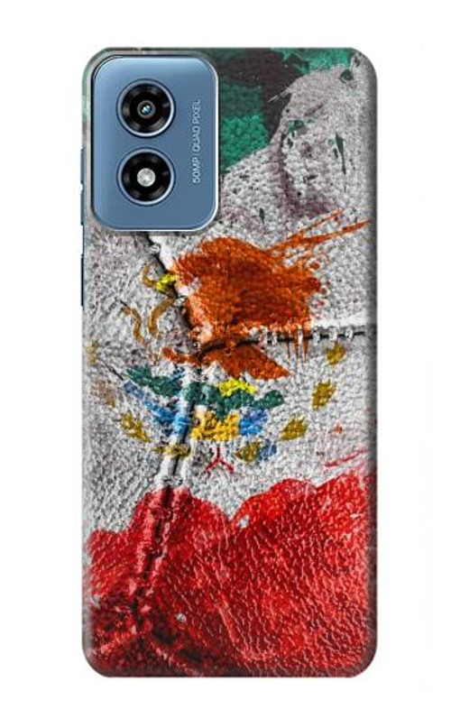 S3314 Mexico Flag Vinatage Football Graphic Case Cover Custodia per Motorola Moto G Play 4G (2024)