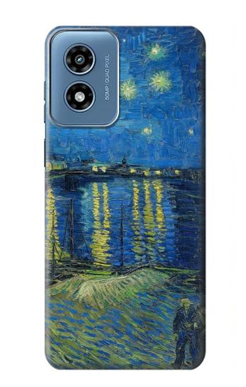 S3336 Van Gogh Starry Night Over the Rhone Case Cover Custodia per Motorola Moto G Play 4G (2024)