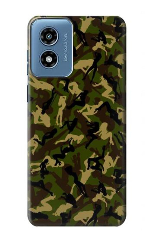 S3356 Sexy Girls Camo Camouflage Case Cover Custodia per Motorola Moto G Play 4G (2024)