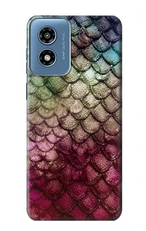S3539 Mermaid Fish Scale Case Cover Custodia per Motorola Moto G Play 4G (2024)