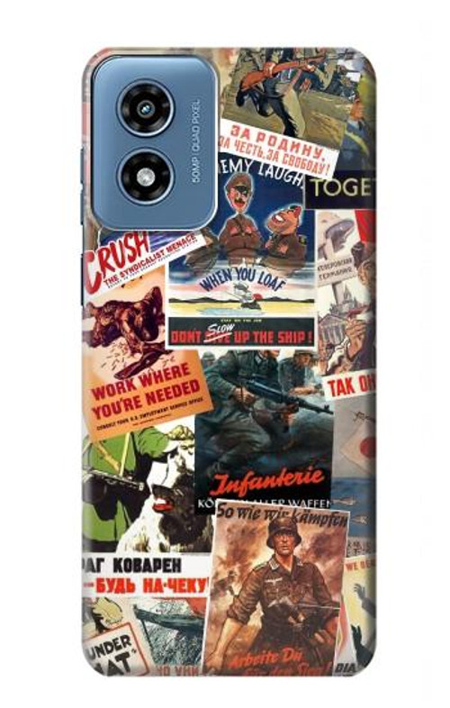 S3905 Vintage Army Poster Case Cover Custodia per Motorola Moto G Play 4G (2024)