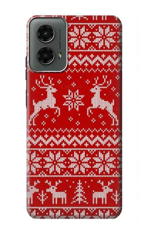S2835 Christmas Reindeer Knitted Pattern Case Cover Custodia per Motorola Moto G 5G (2024) S2835 Christmas Reindeer Knitted Pattern Case Cover Custodia per Motorola Moto G 5G (2024)