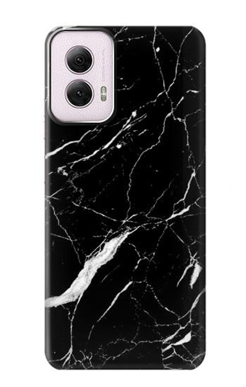S2895 Black Marble Graphic Printed Case Cover Custodia per Motorola Moto G Power 5G (2024)