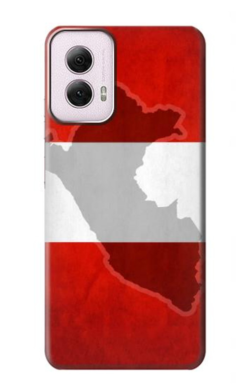 S3018 Peru Flag Case Cover Custodia per Motorola Moto G Power 5G (2024)