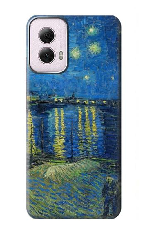 S3336 Van Gogh Starry Night Over the Rhone Case Cover Custodia per Motorola Moto G Power 5G (2024)