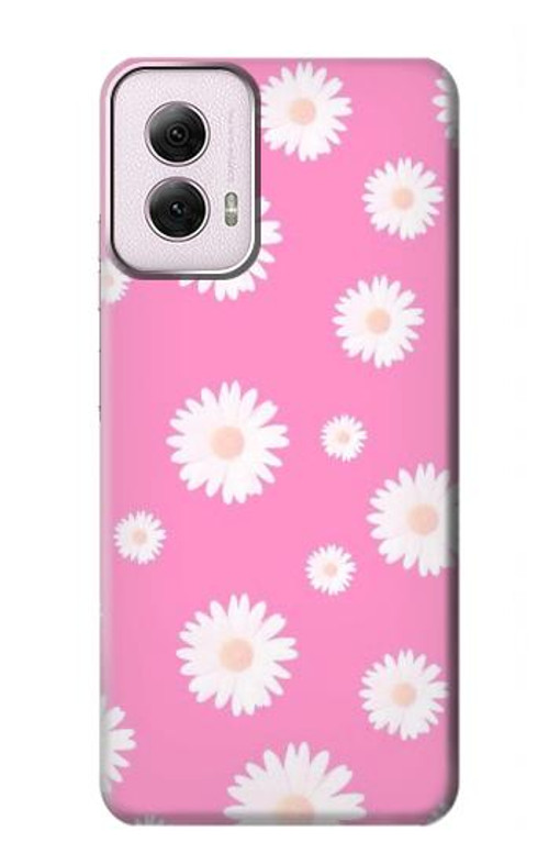 S3500 Pink Floral Pattern Case Cover Custodia per Motorola Moto G Power 5G (2024)