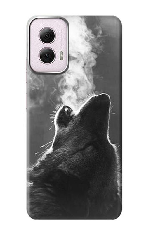 S3505 Wolf Howling Case Cover Custodia per Motorola Moto G Power 5G (2024)