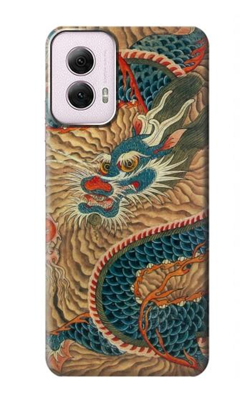 S3541 Dragon Cloud Painting Case Cover Custodia per Motorola Moto G Power 5G (2024)